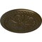 Ekena Millwork Emeryville Ceiling Medallion, Hand-Painted Brass, 16 7/8"OD x 5/8"P CM16ERBRS - alternate 3